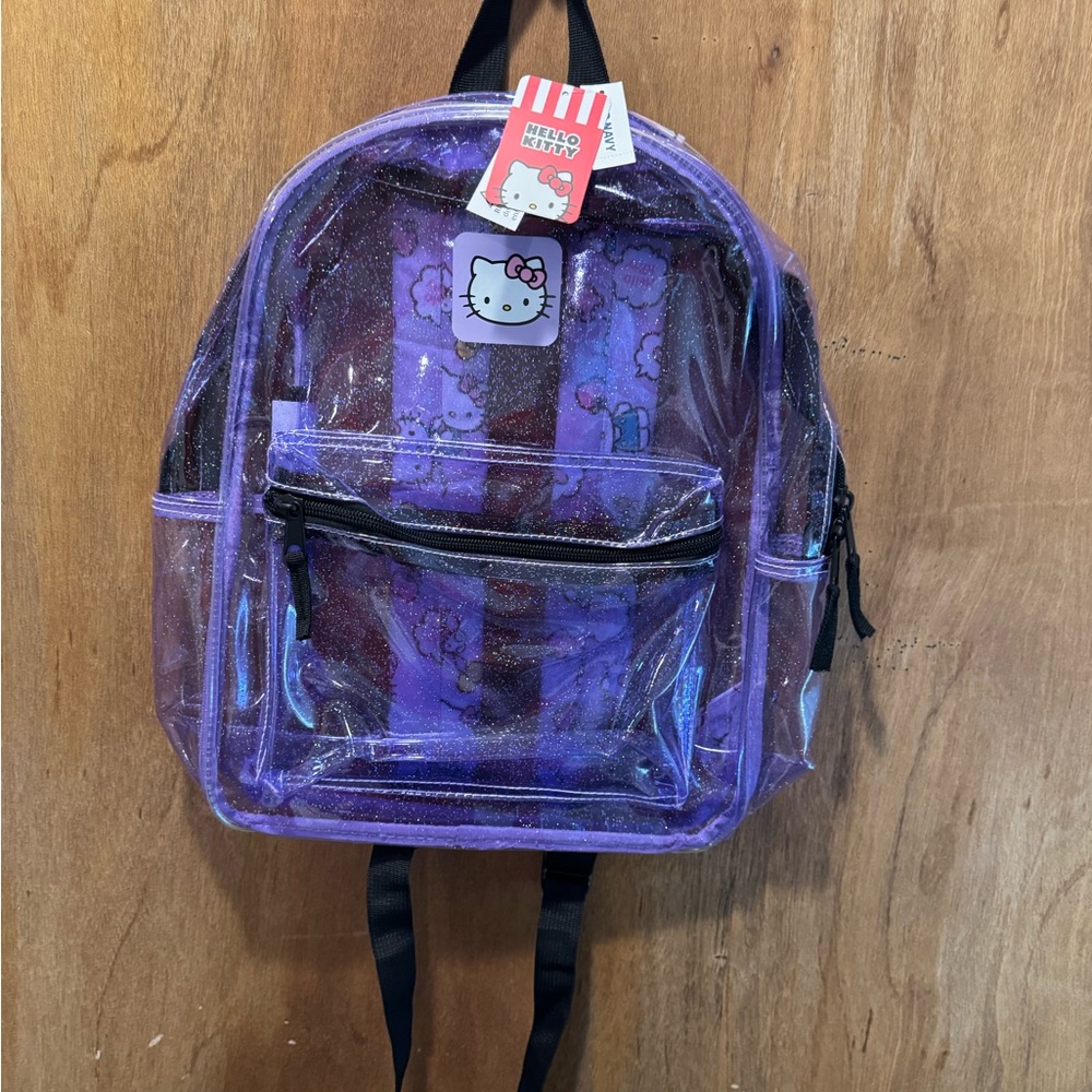 Hello Kitty Purple and Clear Backpack